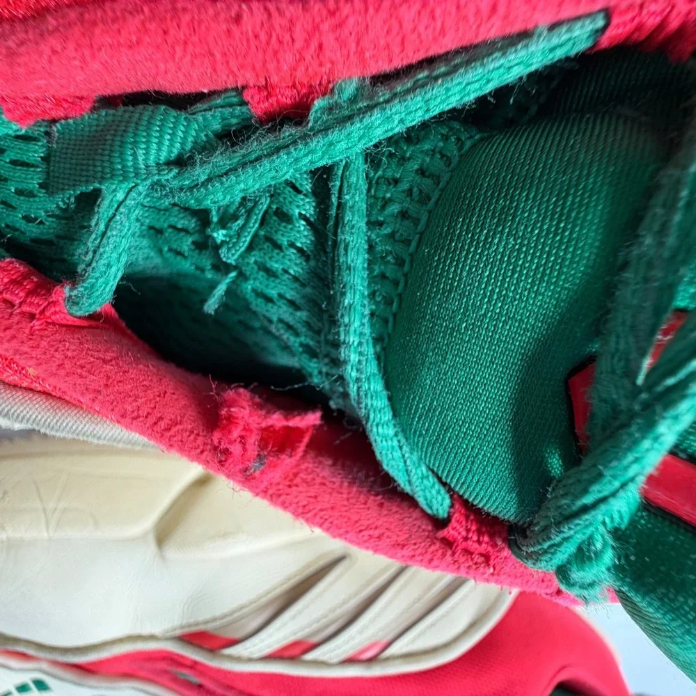 Adidas Dame Basketball Shoes‎ Mens 12 Red Green Cream Sneakers